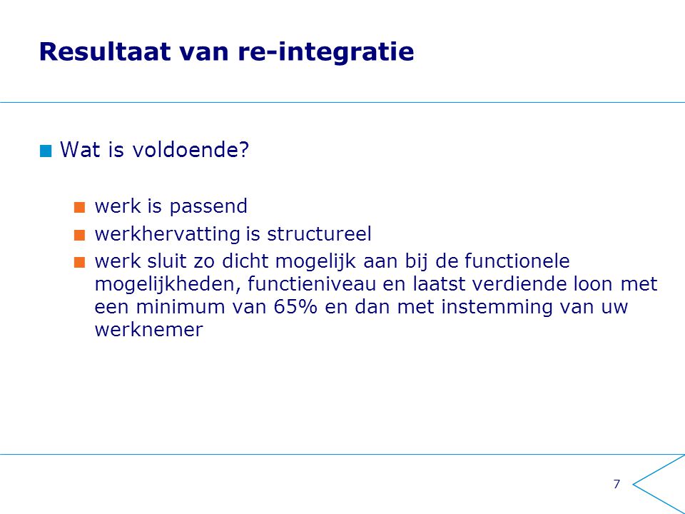 Wet Verbetering Poortwachter Beoordeling Re Integratieverslag Ppt